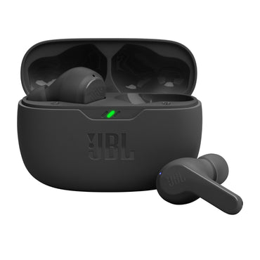 JBL Vibe Beam Bluetooth Auscultadores com Estojo de Carregamento/Duração da Bateria 8h/ Preto