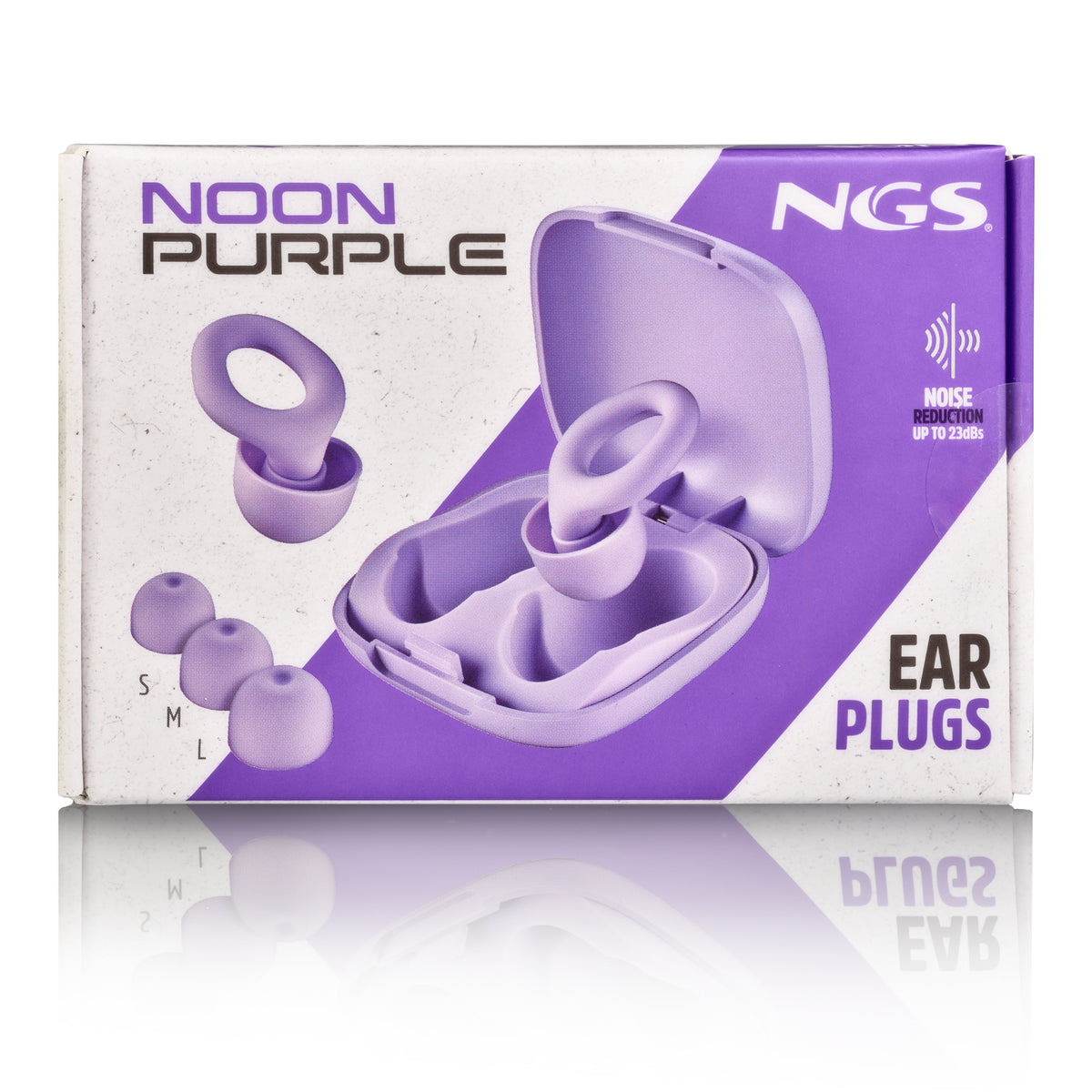 Auscultadores NGS NOONBLACK TAPONES SILICONA FUNDA PÚRPURA - imagem 15