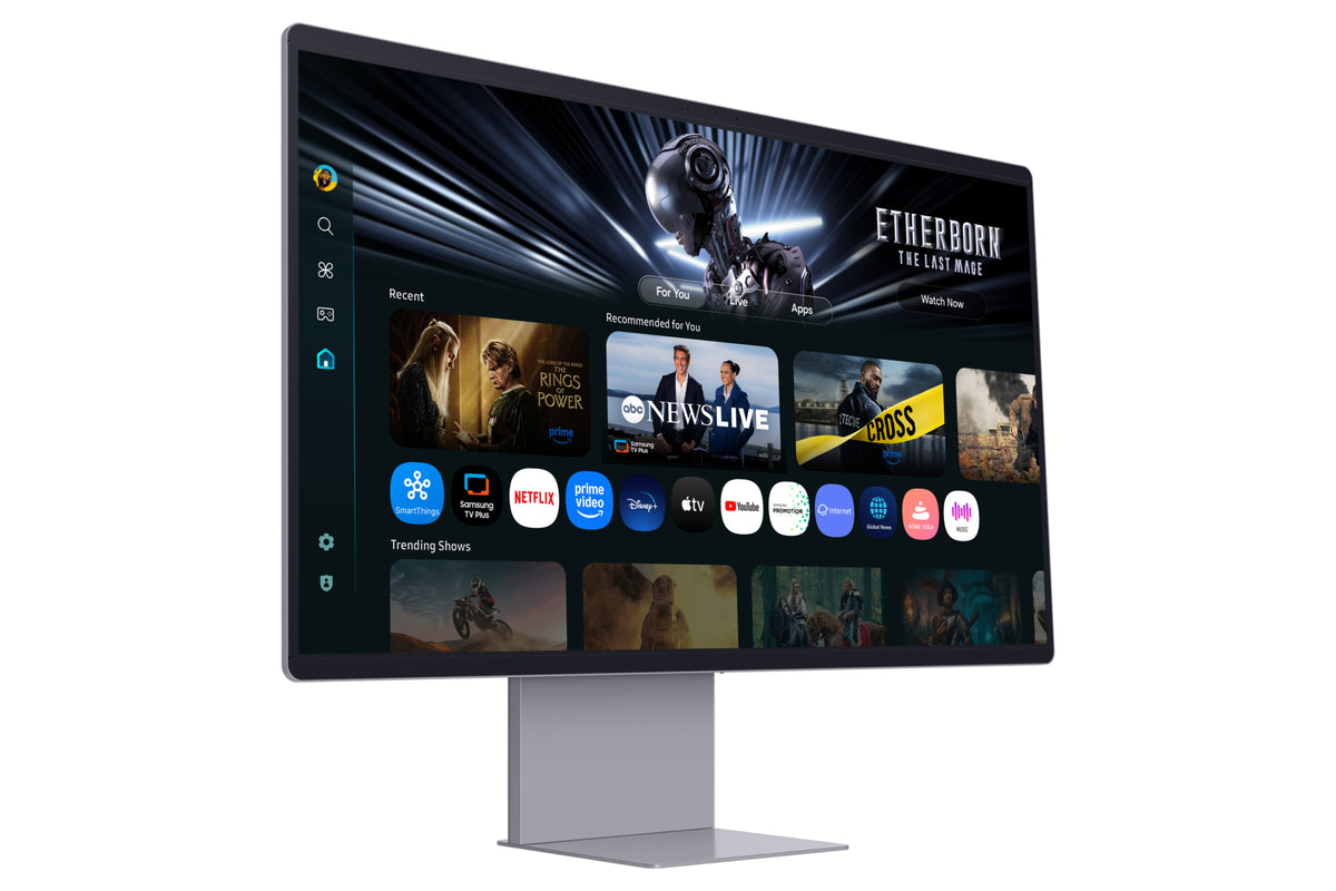 Smart Monitor Gaming Samsung M9 M90SF S32FM900SU 32"/ 4K/ 0.03ms/ 165Hz/ QD-OLED/ Multimedia/ Regulable em altura/ Smart TV/ prateado