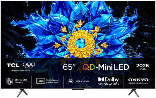 Televisão TCL TV 65P8L TV 65" UHD MINILED GOOGLETV 144HZ
