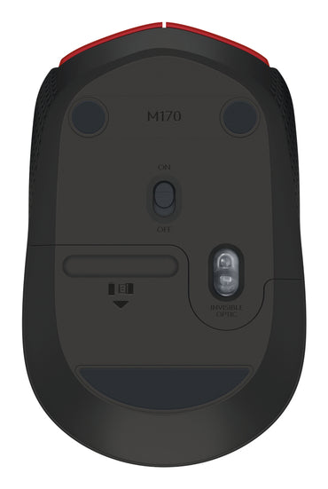 Rato Logitech M171 / 910-004641 preto, vermelho - imagem 2