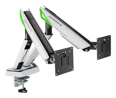Suporte para mesa de jogos com contrapeso para 2 monitores Aisens DT38TSR-345/ giratório/ inclinável/ até 16kg