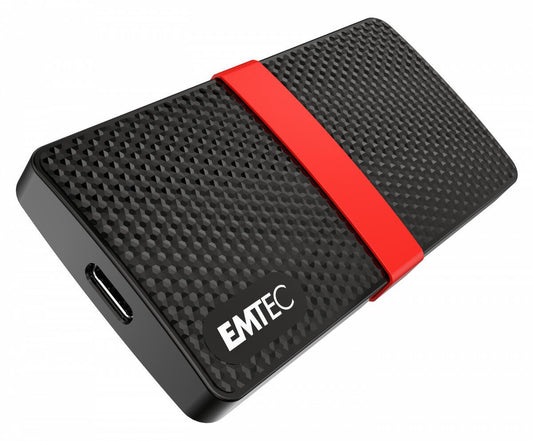 Disco SSD Emtec External X200 1TB / ECSSD1TX200 preto, vermelho XL