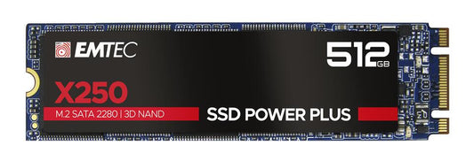 Disco SSD Emtec M.2 X250 512GB / ECSSD512GX250 preto L