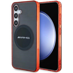 Capa hardcase transparente bicolor MagSafe Galaxy S24 – Preta