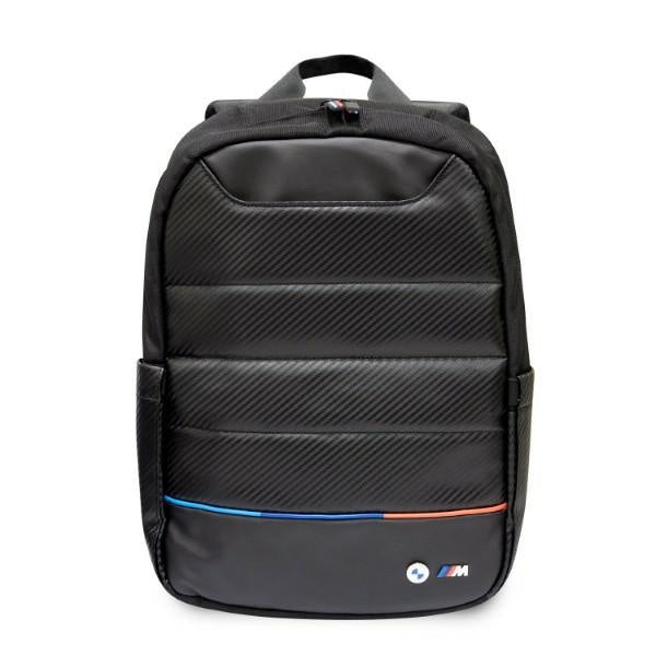 MOCHILA BMW Carbono&Nylon Tricolor 16" - PRETO