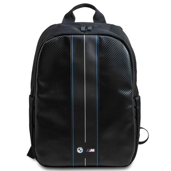 MOCHILA BMW BMBP15COMSCAKL 16" PRETO/black Carbono Riscas Azuis
