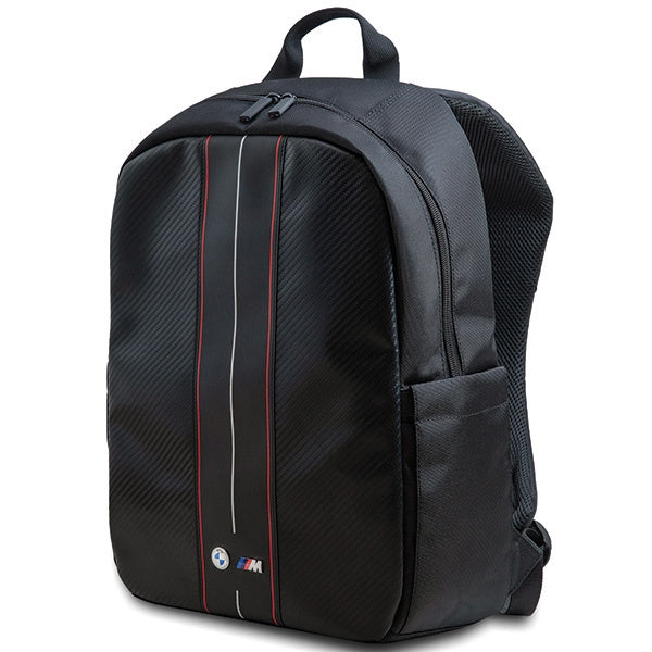 MOCHILA BMW BMBP15COMSCAKR 16" PRETO/black Carbono Riscas Vermelhas
