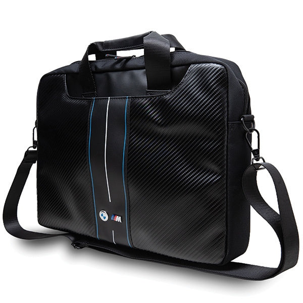 SACO BMW BMCB15COMSCAKL 16" PRETO/black Carbono Riscas Azuis