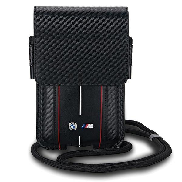 SACO BMW BMPSP15XMSCAKR Bolsa Carteira PRETO/black Carbono Riscas Vermelhas