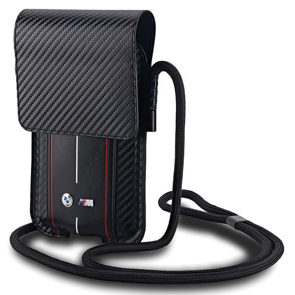 SACO BMW BMPSP15XMSCAKR Bolsa Carteira PRETO/black Carbono Riscas Vermelhas