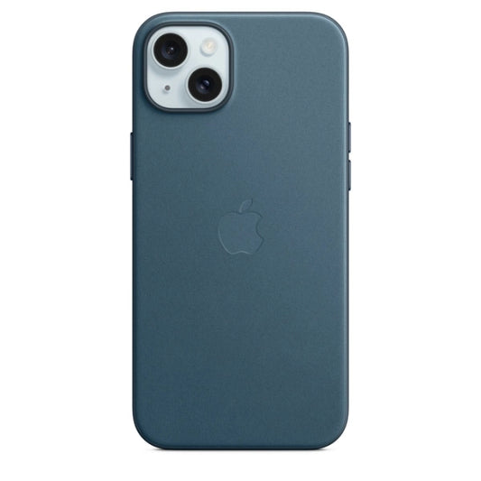 Capa FineWoven Apple MT4D3ZM/A para iPhone 15 Plus - Azul Pacífico