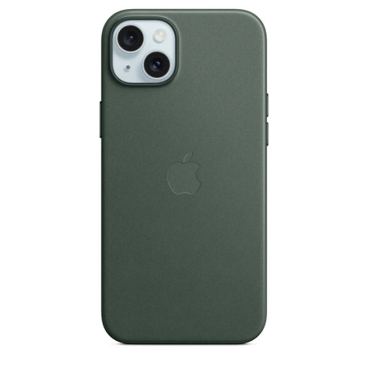 Capa FineWoven Apple MT4F3ZM/A para iPhone 15 Plus - Verde-Escuro (Evergreen)