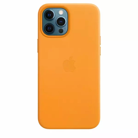 Capa de pele Apple MHKH3FE/A para iPhone 12 Pro Max - Papoila Califórnia (California Poppy)