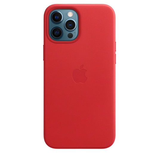 Capa de pele Apple MHKJ3ZM/A para iPhone 12 Pro Max - Vermelha (Scarlet)