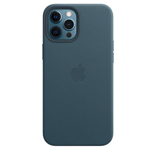Capa de pele Apple MHKK3ZM/A para iPhone 12 Pro Max - Azul Báltico (Baltic Blue)