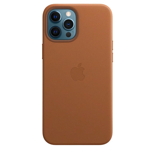 Capa de pele Apple MHKL3ZM/A para iPhone 12 Pro Max - Castanho-Sela