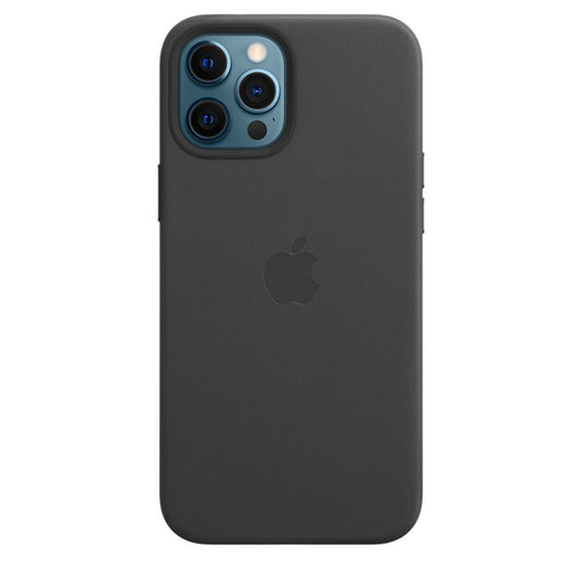 Capa de pele Apple MHKM3ZM/A para iPhone 12 Pro Max - Preta