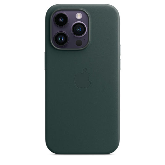 Capa de pele Apple MPP53ZM/A para iPhone 14 - Verde Floresta (Forest Green)