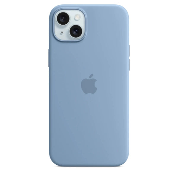 Capa de silicone Apple MT193ZM/A para iPhone 15 Plus - Azul Inverno (Winter Blue)
