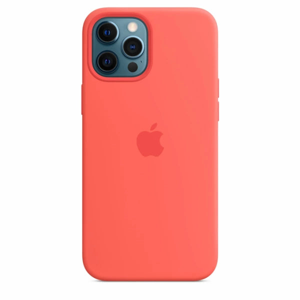 Capa de silicone Apple MHL93ZM/A para iPhone 12 Pro Max - Cítrico Rosa