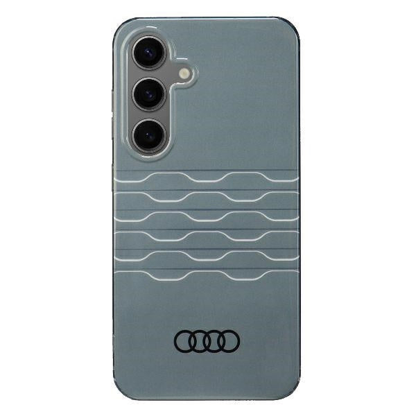 Capa rígida Audi com padrão geométrico IML para S24 S921, cinza