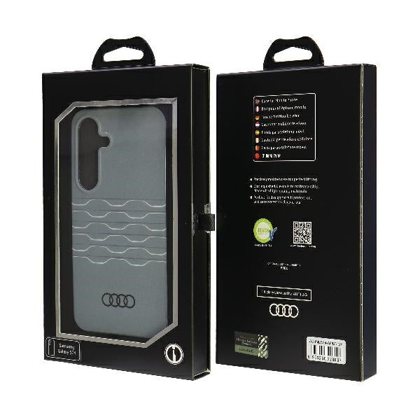 Capa rígida Audi com padrão geométrico IML para S24 S921, cinza
