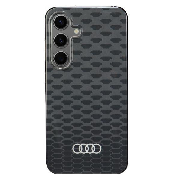 Capa rígida Audi com MagSafe e padrão costura IML para S24 S921, preto