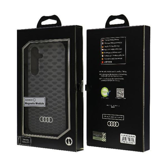 Capa rígida Audi com MagSafe e padrão costura IML para S24 S921, preto