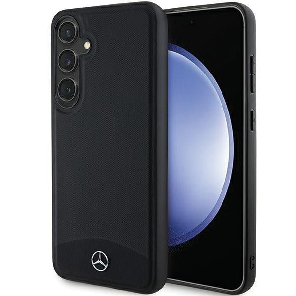 Capa hardcase couro liso e texturizado MagSafe Galaxy S24+ – Preta