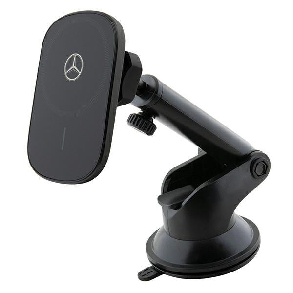 Suporte de Indução Mercedes 15W MagSafe – Edição Silver Stars (Preto)