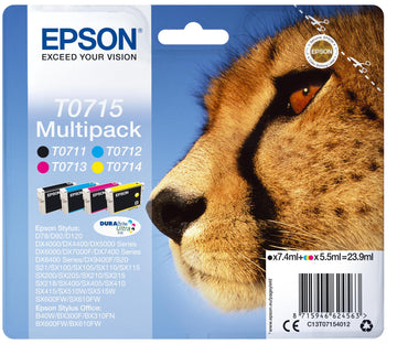 Epson Ink T0715 / C13T07154012 BK,C,M,e Multipack - imagem 2
