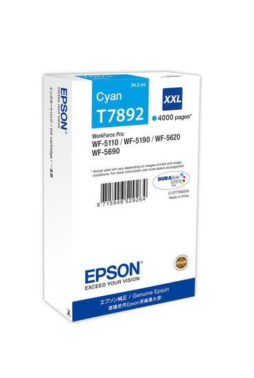 Epson Ink T7892XXL / C13T789240 Cyan XXL - imagem 2