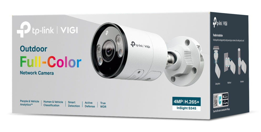 Câmara de Vigilância VIGI S345(2.8mm) Cámara NW Bullet 4MP Out Full-Col - imagem 8