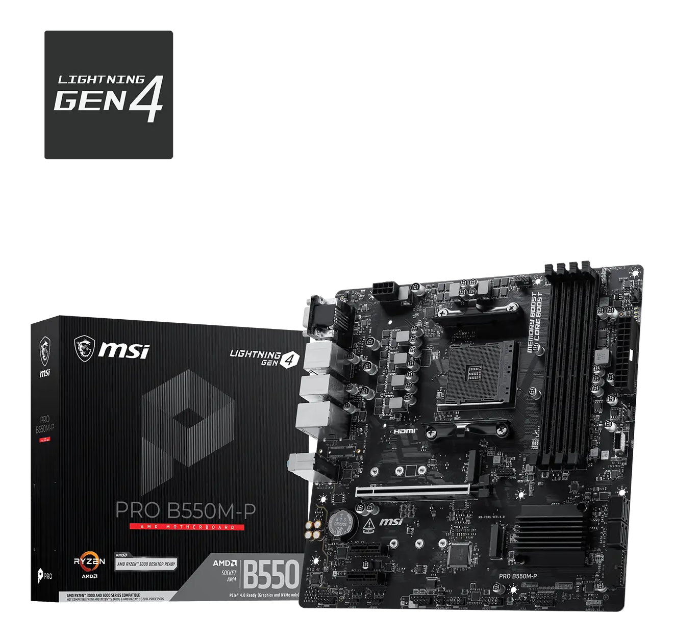 Placa-mãe MSI PRO B550M-P - Micro ATX
