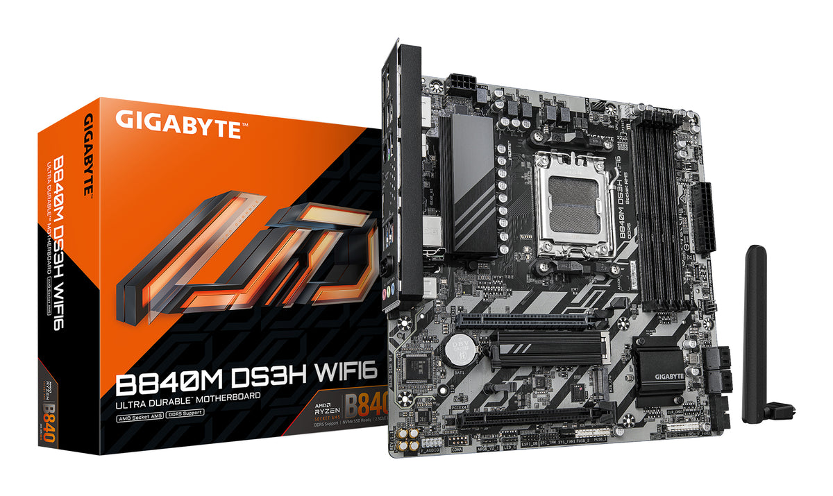 Placa-mãe Gigabyte B840M DS3H WIFI6 - Micro ATX