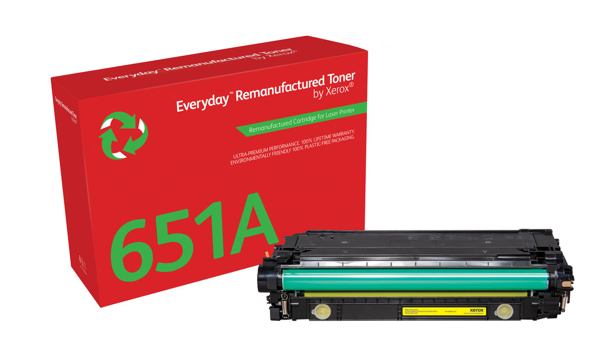 Toner Xerox cartridge Everyday compatible com HP 651A / 650A / 307A (CE342A / CE272A / CE742A) - amarelo
