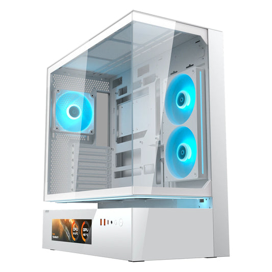 Caixa de Computador Cougar Caja Semitorre CFV235 Vision branco