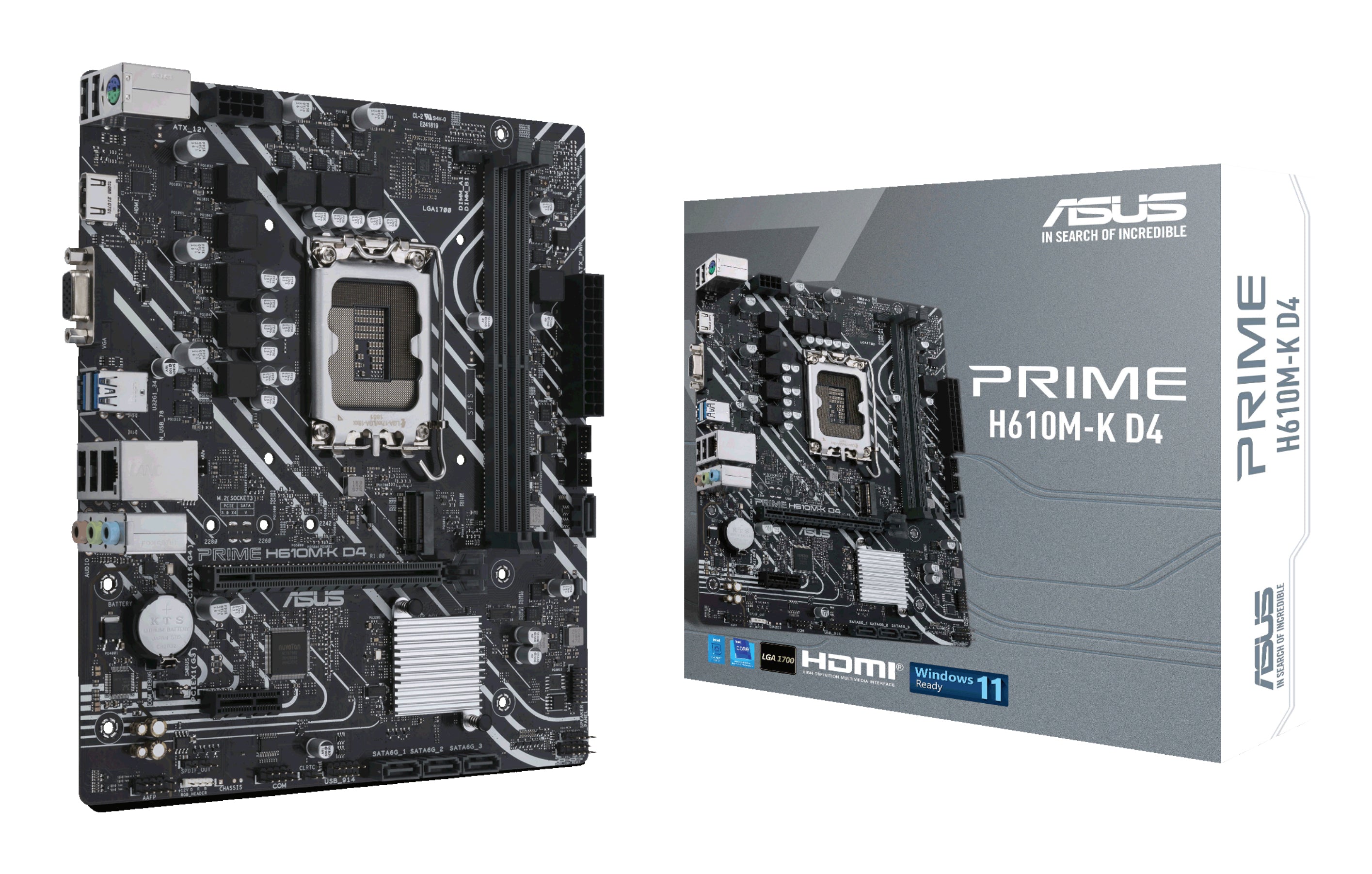 ASUS Placa Base PRIME H610M-K D4 mATX LGA1700