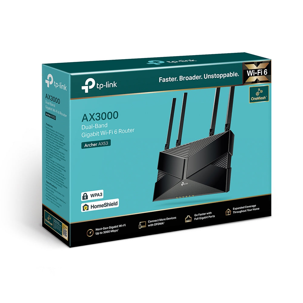 Router TP-Link AX53 / ARCHER AX53 preto - imagem 4