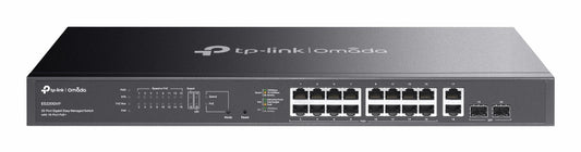 Switch de Rede TP-Link ES220GMP 16xG PoE+ 2xG 2xSFP 250W