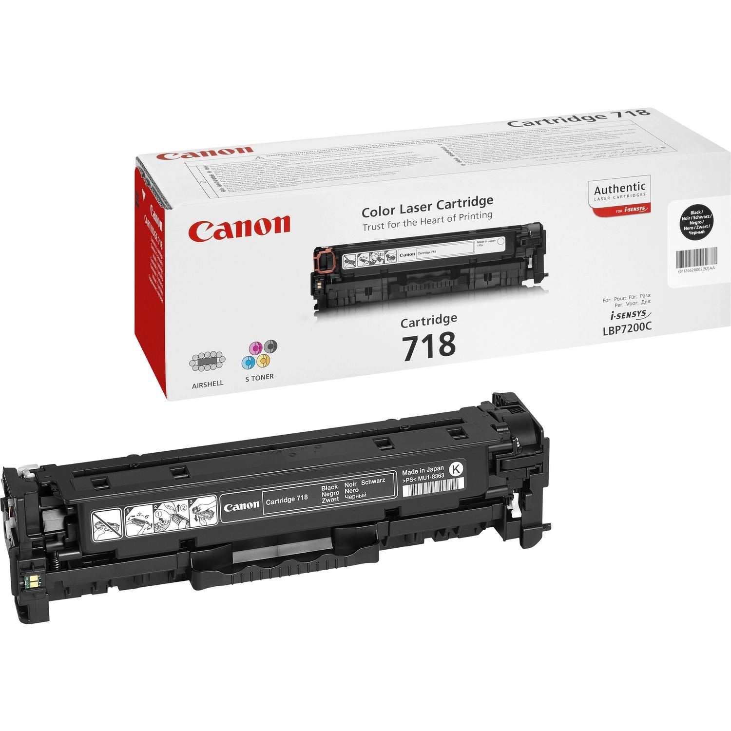 Canon Toner 718 / 2662B002 preto Standard