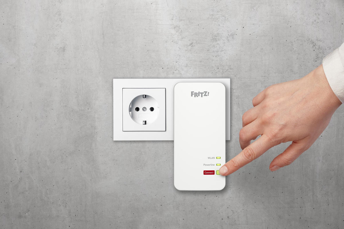 Adaptador de Rede Fritz! Powerline station 1240 AX / 20003021 branco - imagem 10