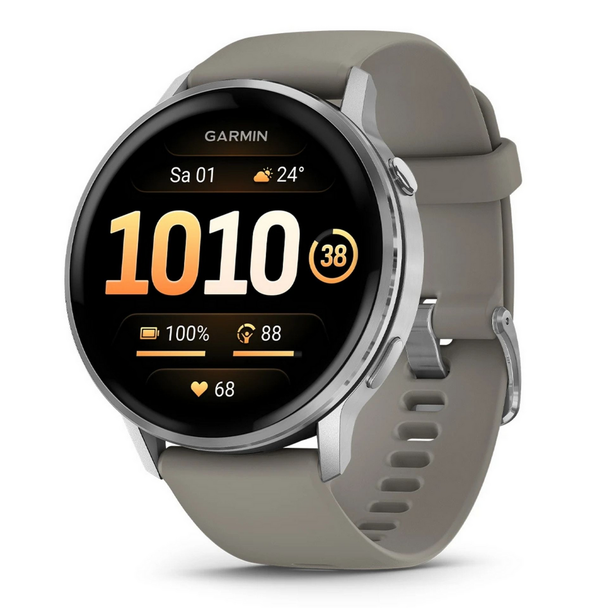 Garmin dispositivo vestível Venu 4 45mm / 010-03014-01 Prateado L