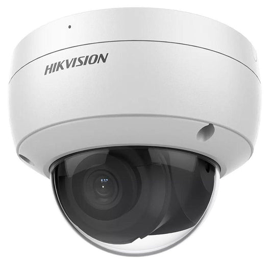 Câmara Dome IP 8MP 2.8mm AcuSense WDR120 IP67 IK10 IR30 com microfone Hikvision
