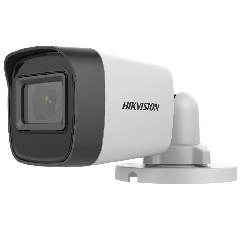 Câmara Bullet 4 em 1 5MP 2.8mm IR30 IP67 microfone Hikvision