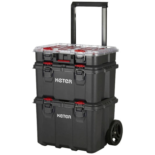 Caixa de ferramentas KETER 250927 Stack n Roll (vazia) Preta