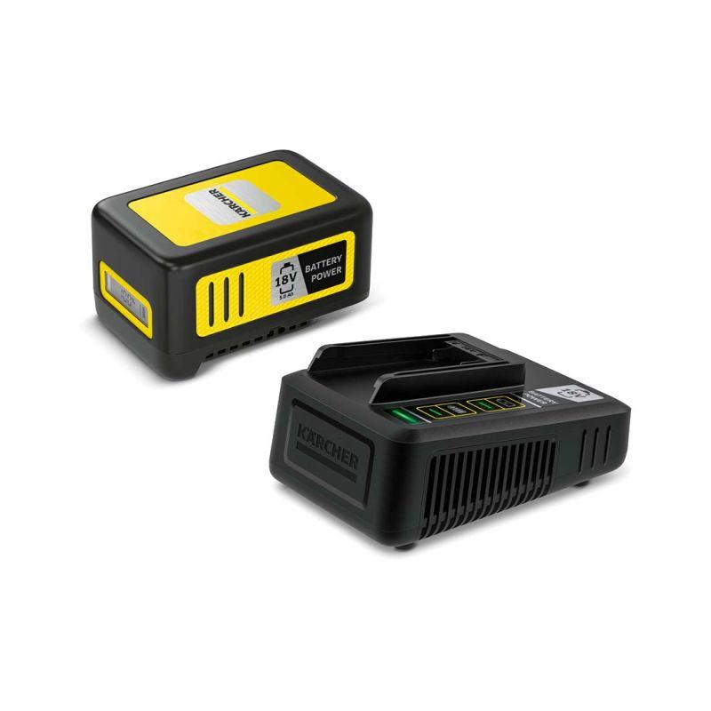 Pilha Kärcher Battery Power 18/50 Starter Kit / 2.445-063.0 preto, amarelo