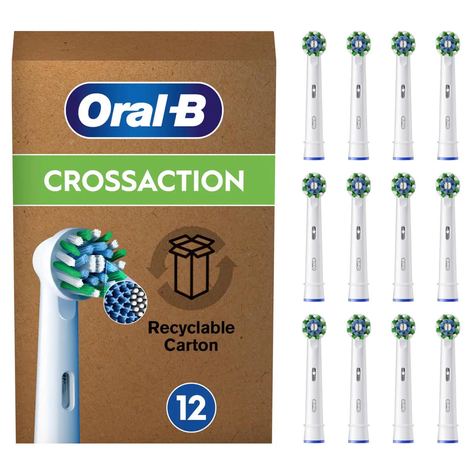 Recarga para Escova de Dentes Oral-B 12x Cross / 8006540859827 branco