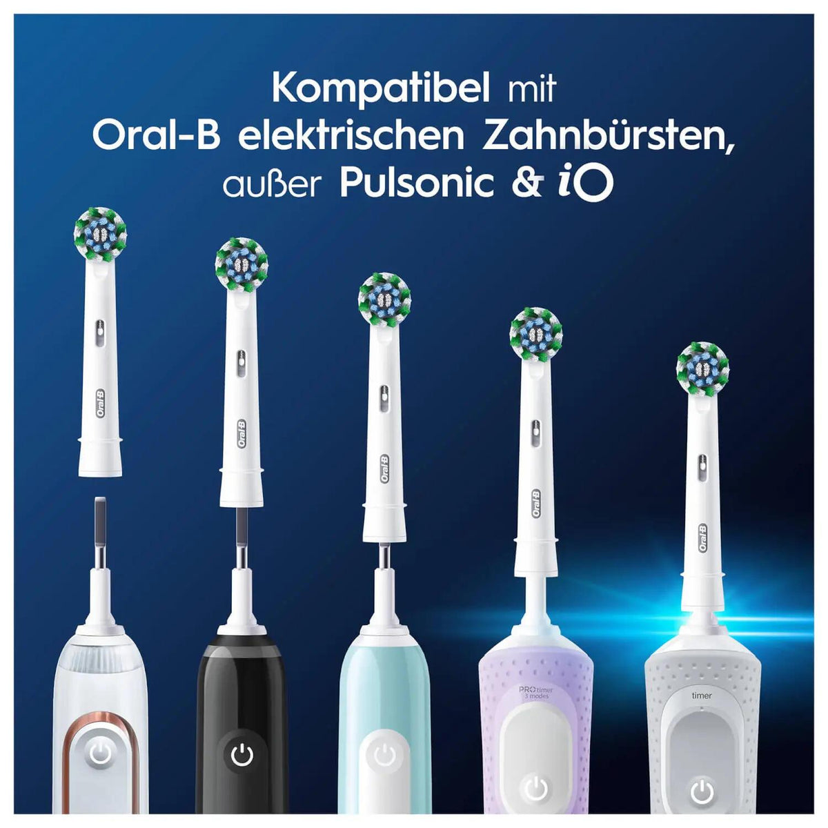 Recarga para Escova de Dentes Oral-B 12x Cross / 8006540859827 branco - imagem 3